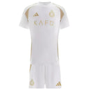 Kit Infantil Al-Nassr III 24/25 – Branco e Dourado