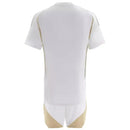 Kit Infantil Al-Nassr III 24/25 – Branco e Dourado