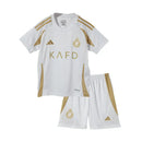 Kit Infantil Al-Nassr III 24/25 – Branco e Dourado