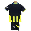 Kit Infantil Manchester City II 24/25 – Amarelo e Preto