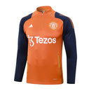 Conjunto Agasalho Treino Manchester United 24/25 - Laranja
