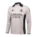 Conjunto Agasalho Treino Real Madrid 24/25 - Cinza Claro