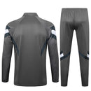 Conjunto Agasalho Treino Real Madrid 24/25 - Cinza