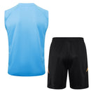 Conjunto Real Madrid Treino Regata 24/25 - Azul Claro