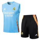 Conjunto Real Madrid Treino Regata 24/25 - Azul Claro