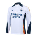 Conjunto Agasalho Treino Real Madrid 24/25 - Branco e Azul