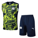 Conjunto Manchester City Treino Regata 24/25 - Amarelo