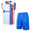 Conjunto Barcelona Treino Regata 24/25 - Branco