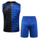 Conjunto Inter de Milão Treino Regata 24/25 - Azul e Preto