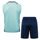 Conjunto Manchester United Treino Regata 24/25 - Azul Turquesa