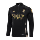 Conjunto Agasalho Treino Real Madrid 24/25 - Preto