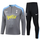 Conjunto Agasalho Treino Tottenham 24/25 - Cinza