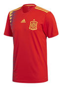 Camisa Espanha I 2018 - Torcedor Adidas Masculina - Vermelha - Retrô