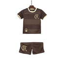Kit Infantil Flamengo CRF Consciência Negra 24/25 - Marrom