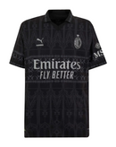 Camisa AC Milan Pleasures 23/24 - Torcedor Puma - All Black