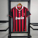 Camisa Milan I 2009/2010 Adidas Torcedor - Vermelha e Preto - Retrô