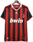 Camisa Milan I 2009/2010 Adidas Torcedor - Vermelha e Preto - Retrô