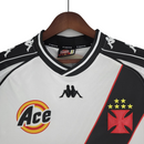 Camisa Vasco II 2000 Retrô - Branca e Preta
