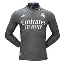 Camisa Real Madrid III Manga Longa 24/25 Torcedor Adidas - Cinza