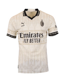 Camisa AC Milan Pleasures 23/24 - Torcedor Puma - Bege