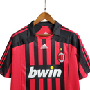 Camisa Milan I 2007/2008 Adidas Torcedor - Retrô