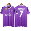 Camisa Real Madrid II 2016/2017 - Final Champions League - Roxa - RONALDO 7