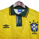 Camisa Seleção Brasileira I 1991/1993 - Retrô - Amarela