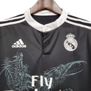 Camisa Real Madrid III 2014/2015 Manga Longa - Retrô - Preto