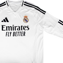 Camisa Real Madrid I Manga Longa 24/25 Torcedor Adidas - Branca