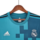 Camisa Real Madrid III 2017/2018 Manga Longa - Retrô - Azul