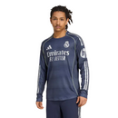 Camisa Real Madrid II Manga Longa 25/26 Torcedor Adidas - Azul Marinho