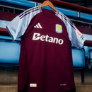 Camisa Aston Villa I 24/25 AdidasTorcedor Masculina - Vinho e Azul
