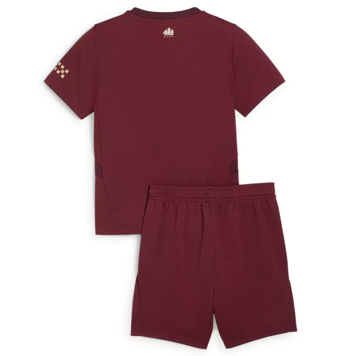 Kit Infantil Manchester City III 24/25 – Vinho