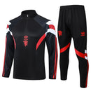 Conjunto Agasalho Treino Manchester United 24/25 - Preto