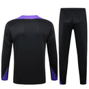 Conjunto Agasalho Treino PSG 24/25 - Preto e Roxo