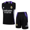 Conjunto Real Madrid Treino Regata 24/25 - Preto