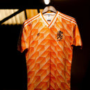 Camisa Holanda I 1988 Adidas - Laranja - Retrô