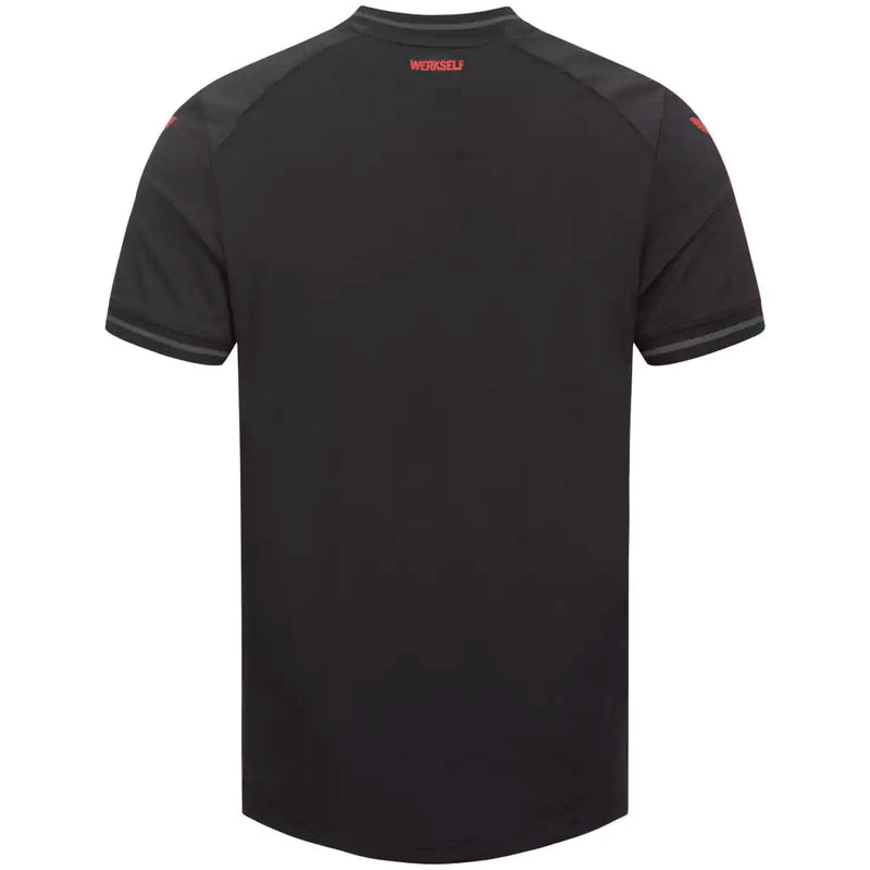 Camisa Bayer Leverkusen - I 23/24 Torcedor Masculino - Preto e vermelho