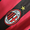 Camisa Milan I 2009/2010 Adidas Torcedor - Vermelha e Preto - Retrô