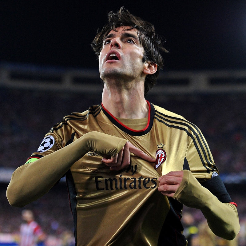Camisa Milan III 2013/2014 Adidas Torcedor - Dourada - Retrô