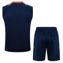 Conjunto Manchester United Treino Regata 24/25 - Azul Escuro