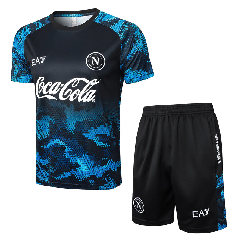 Conjunto Napoli Treino Regata 24/25 - Azul e Preto