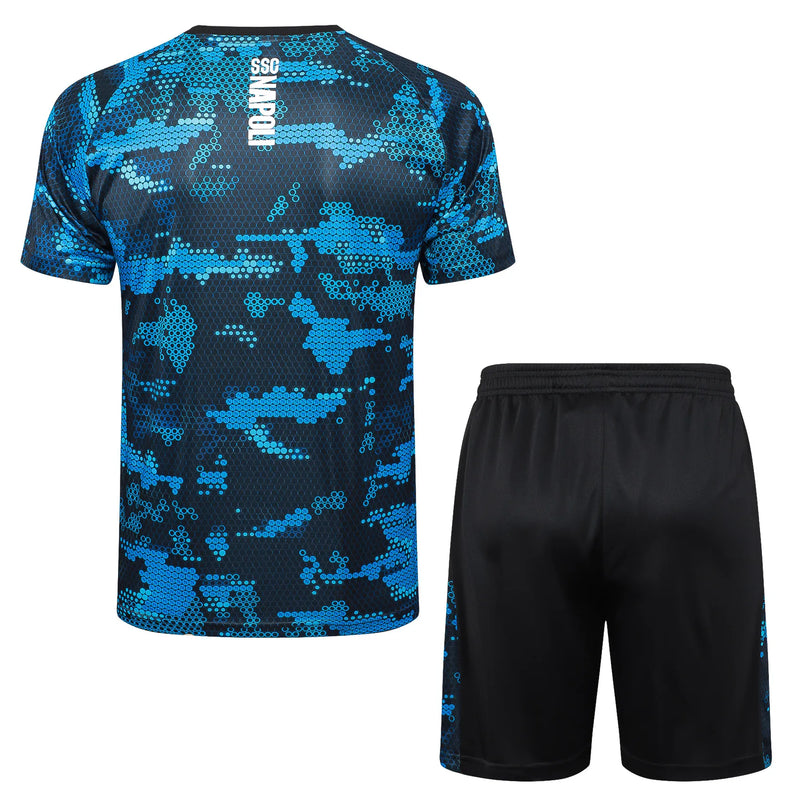 Conjunto Napoli Treino Regata 24/25 - Azul e Preto