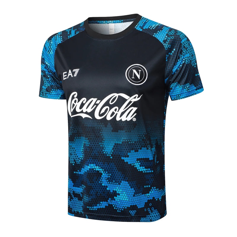 Conjunto Napoli Treino Regata 24/25 - Azul e Preto