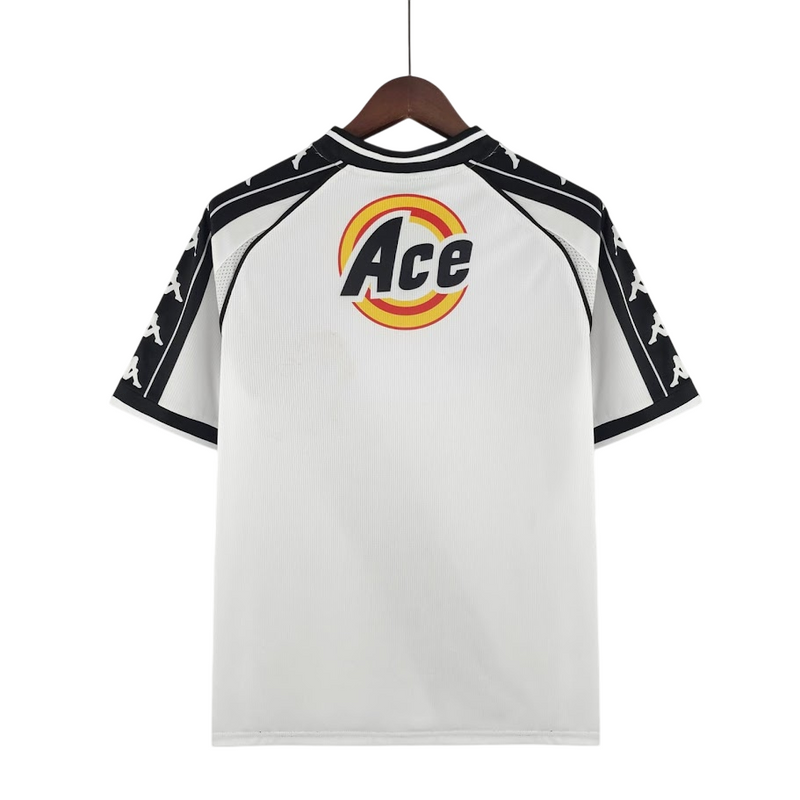 Camisa Vasco II 2000 Retrô - Branca e Preta