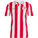 Camisa Olympiacos Especial 100 anos 25/26 - Torcedor - Adidas - Vermelha e Branca
