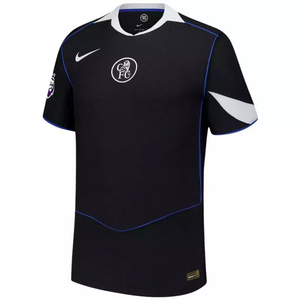 Camisa Chelsea Third 2025/2026 Nike Total 90 Preta Torcedor Masculina