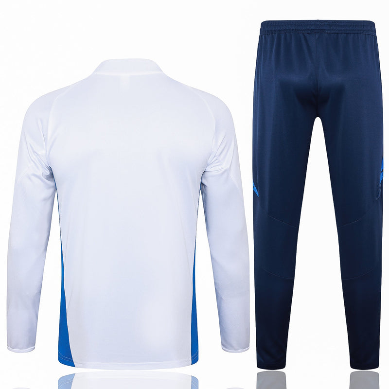 Conjunto Agasalho Treino Itália 24/25 - Branco