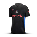 Camisa Barcelona Away x Travis Scott 24/25 - Torcedor Masculino - Preta