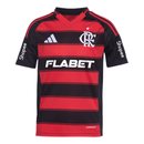 Camisa Flamengo I 25/26 + Patrocínios - Vermelha e Preta